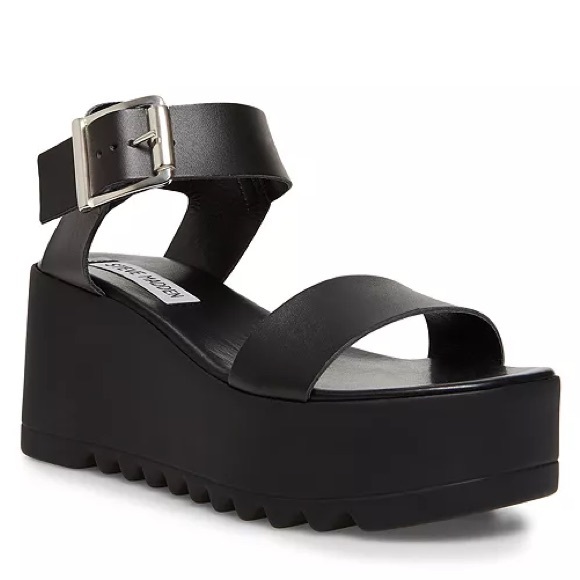NWOT Steve Madden Black Platform Sandals – Never Worn (size 9) - Picture 3 of 10